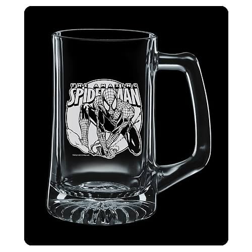 Amazing Spider-Man Premium Etched Glass Stein
